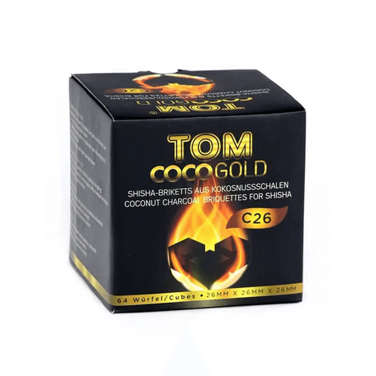Tom Coco Gold - 64 Briketter (1 kg), Kull for vannpiper