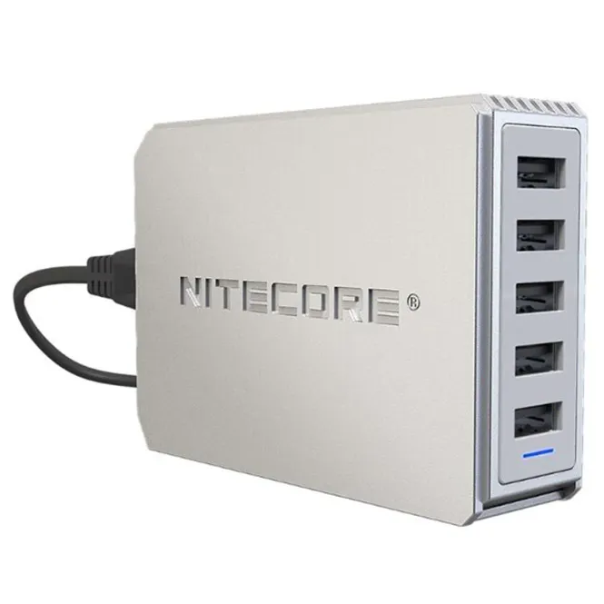 Hovedbilde  Nitecore UA55 5-Port USB Desktop Adapter